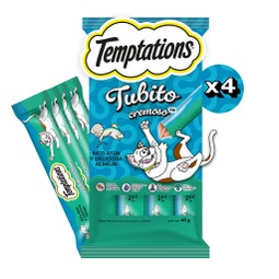 Temptations™ Tubito Cremoso sabor Rico Atún y Deliciosa Almeja (4 pack) image