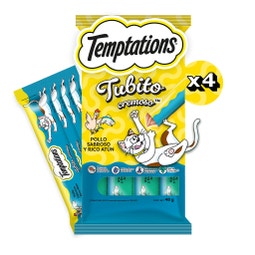 Temptations™ Tubito Cremoso sabor Pollo Sabroso y Rico Atún (4 pack) image